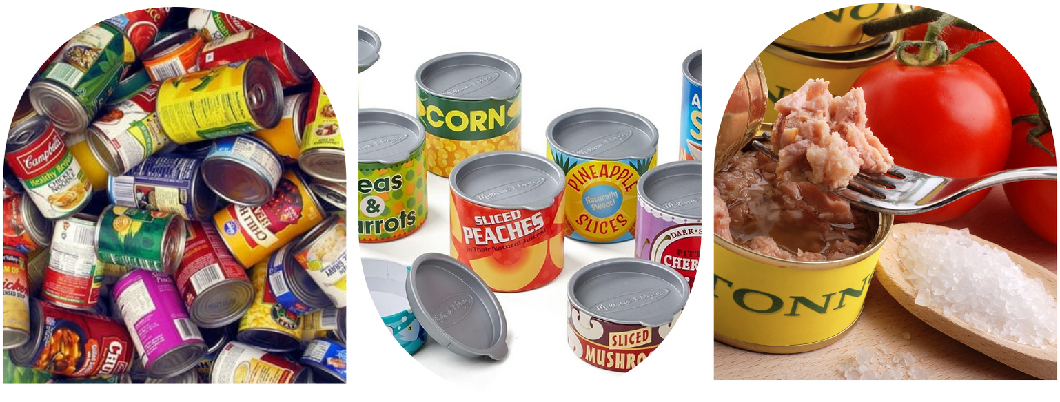 3 PCS – Food cans